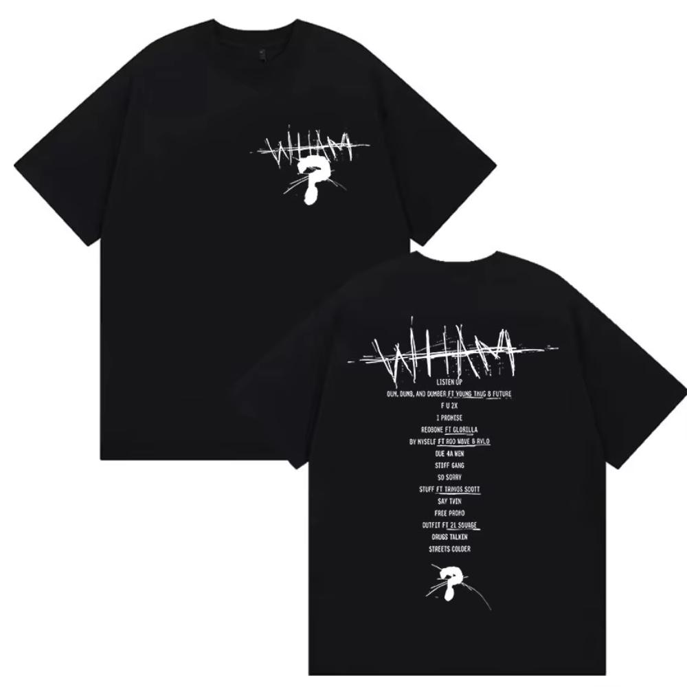 

Rapper Lil Baby Wham World Tour 2025 Print T Shirt Men Women High Quality Fashion Cotton T-shirts Retro Hip Hop Oversized Tshirt S