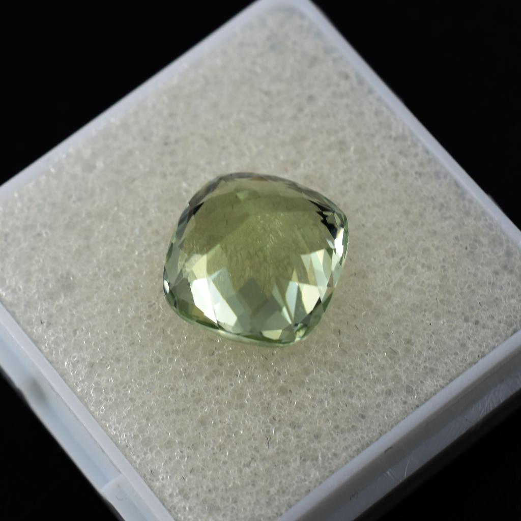 Bluish Green Natural Sapphire Square Cushion 7.25 Ct Certified Gemstone