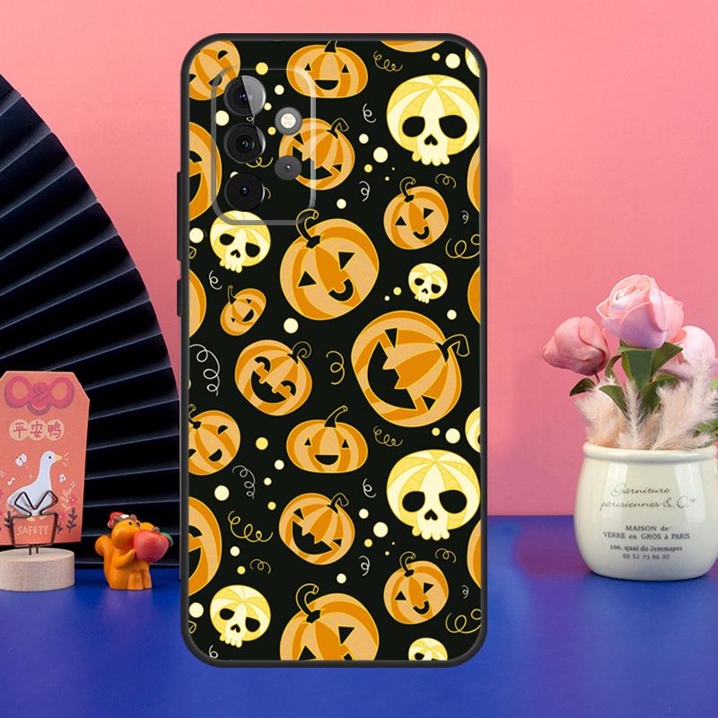 Pumpkin Halloween Bat Boo Case For Samsung Galaxy A54 A34 A24 A14 A73 A53 A33 A23 A13 A52 A32 A22 A12 A51 A71 Cover