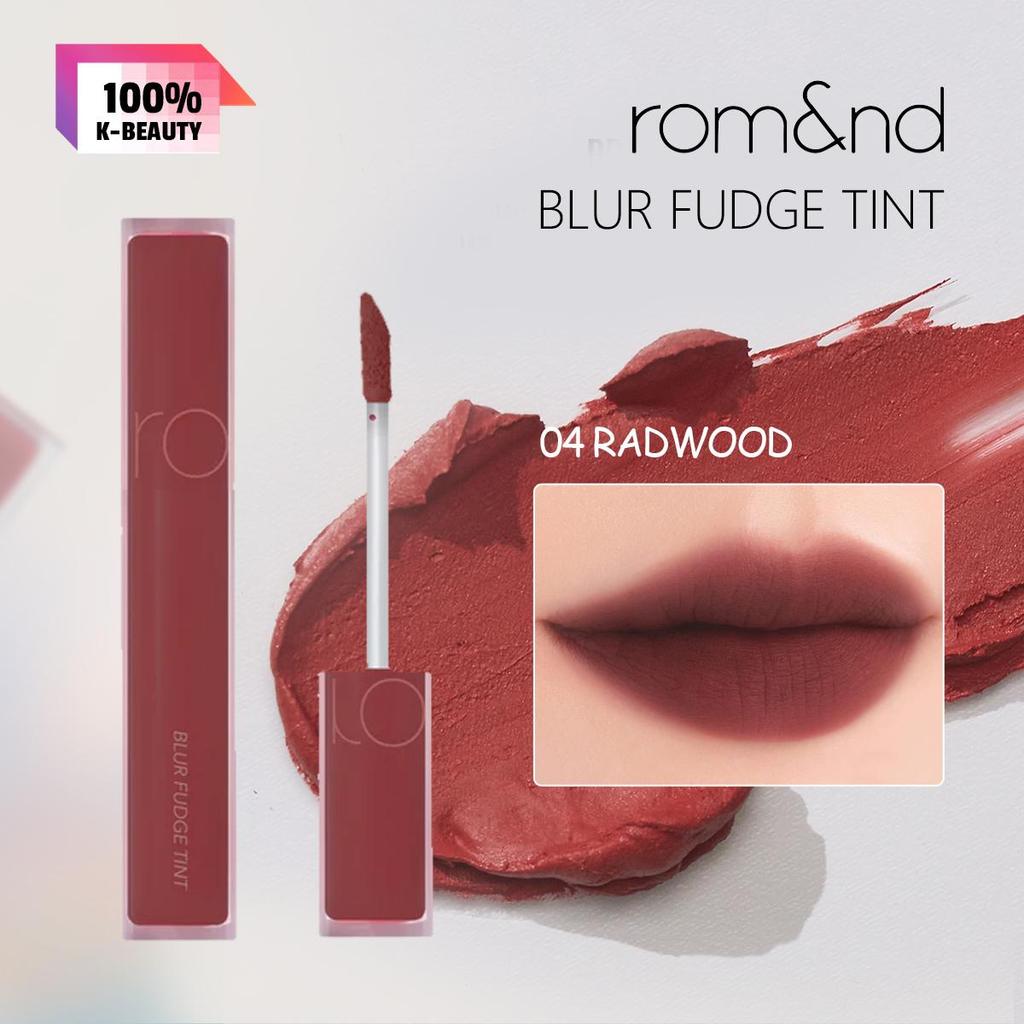 Rom&nd BLUR FUDGE TINT 01-04/06/11/13/16, Velvet Fudge Texture, Misty Blur Finish, Rich Color Rendering, Korean Cosmetics, Korean Makeup