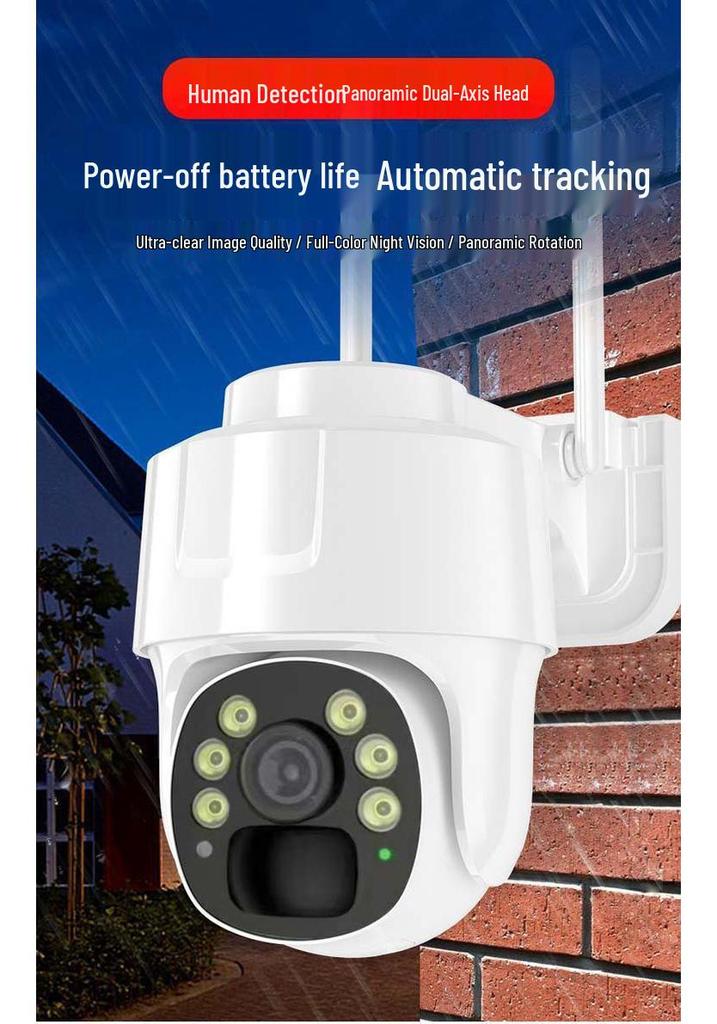V380 Wireless Outdoor Solar 4G Home Camera with HD Night Vision & Smart Low Power Monitor