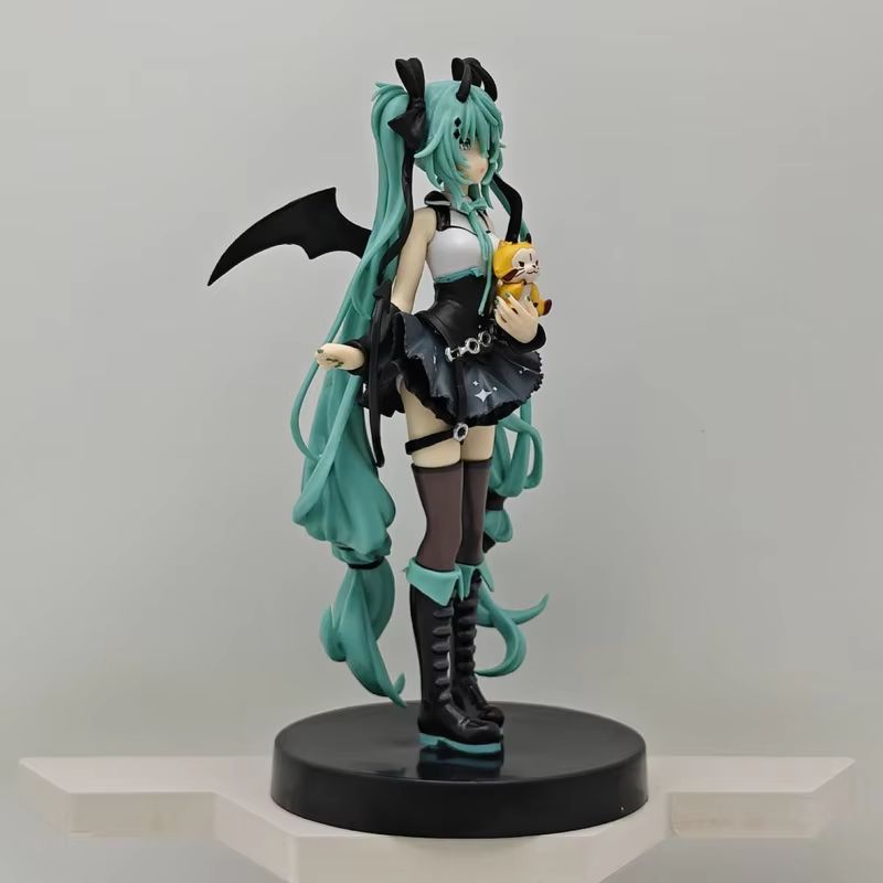 Anime Hatsune Miku Little Devil Ko Action Figure Doll Trendy Toy Cute Chassis Statue Desktop Ornament Model Otaku Halloween Gift