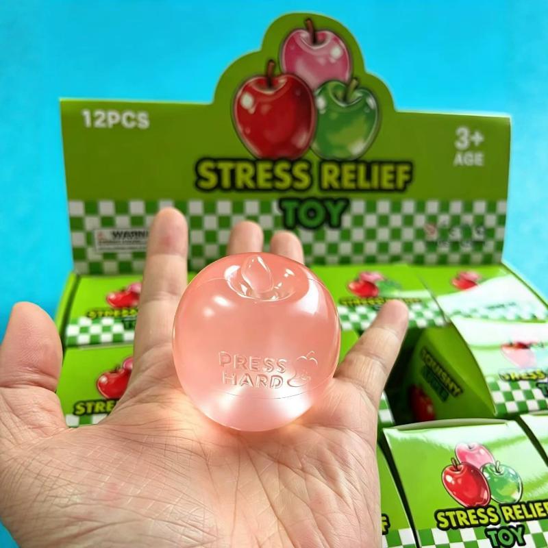 Squishy Fruit Stress Ball Soft Slow Rebound Fidget Squeeze Toy for Autism Family Parent-child Interactive Toy one size