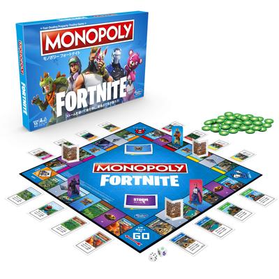 Hasbro Monopoly Fortnite Edition Board Game, Japanese Version, Includes Japanese Instructions, Ages 13 and Up, E6603, Authentic