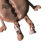 Kaffeebohnen-Figuren mit beweglichen Beinen, 3D-gedruckte Schreibtisch-Regal-Sitzer-Statuen, bewegliche Gelenke Kaffeebohnen Fidgety Spielzeug für Zuhause, Büro, Café