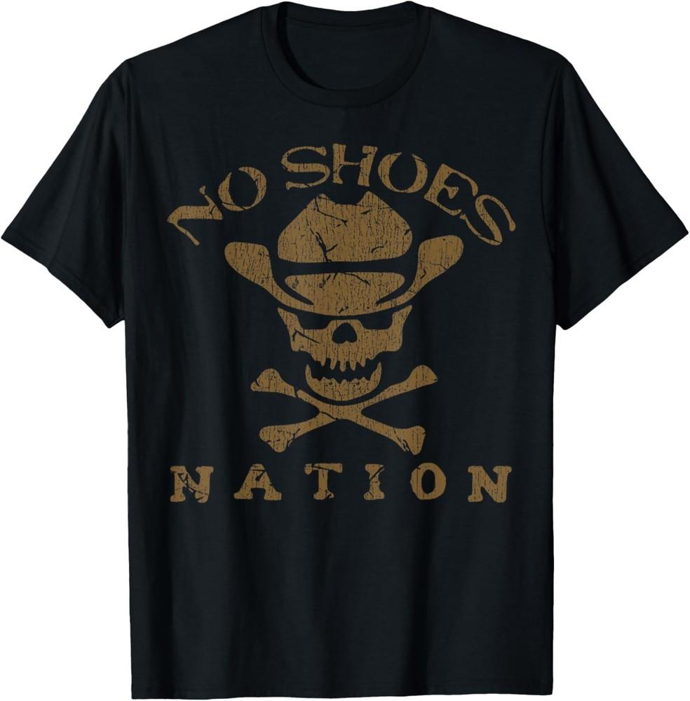 Vintage No Shoes No Nation Funny Sayings Shoes T-Shirt Unisex T-Shirt XXL