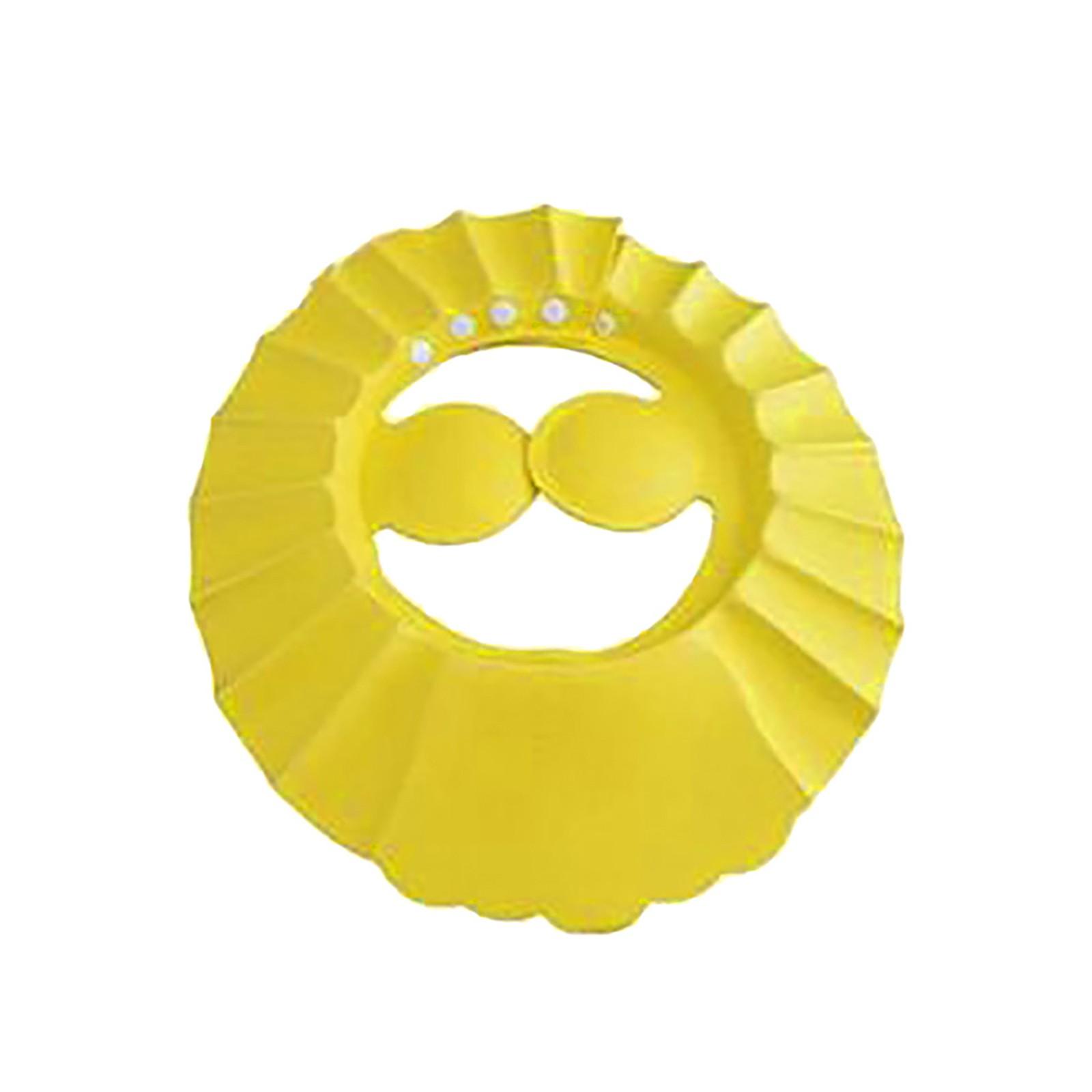 

Детская шапочка для душа для мытья волос, мягкая водонепроницаемая защитная шапочка жёлтый