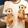 Lifelike Meerkat Plush Toy Soft Stuffed Wild Lemur Doll Cute Funny Anime Animal Desktop Pet for Kids Birthday Gift