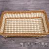 Cesti portaoggetti rettangolari in plastica effetto rattan Homeglen
