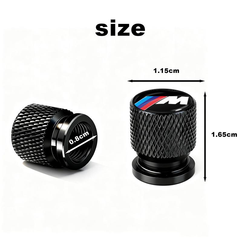 4 szt. Nakrętki zaworów opon kół samochodowych Trzonki powietrza Do BMW M8 M7 M6 M5 M4 M3 M2 M1 F30 F10 F15 E30 E46 E90 E60 Seria 3 Seria 5 Seria 7