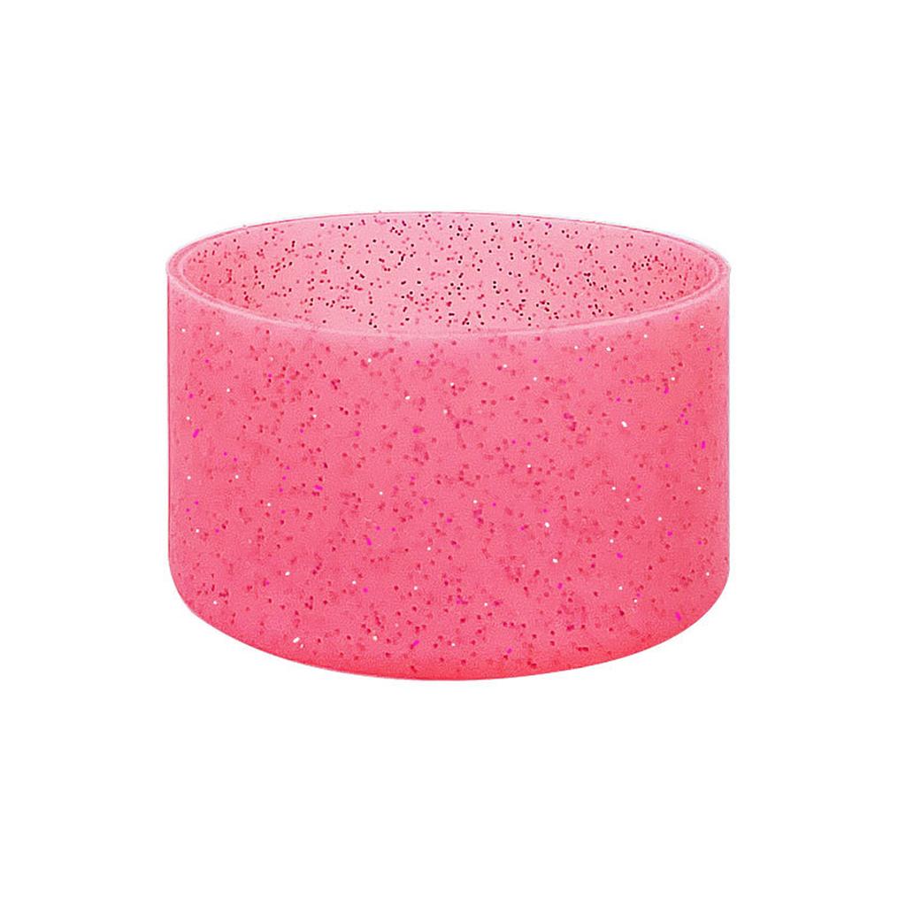 Leeseph Protective Glitter Silicone Boot,Compatible with Stanley Tumbler and More Bottles/Tumblers with 2.9in Bottom, Anti-Slip