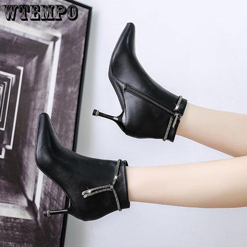 Женские ботинки с острым носком — фото 16