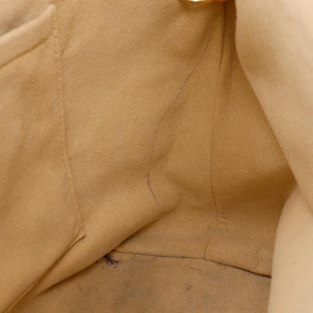 LOUIS VUITTON Saleya PM Handbag N51186 White Damier Azur Canvas Women Used