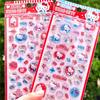 Kitty Crystal Candy Relief Stickers Cute Kawaii Decals Waterproof Girls Phone Aesthetic Decor Kids Art Craft Gifts 3D for Kid Friendly Entertaining