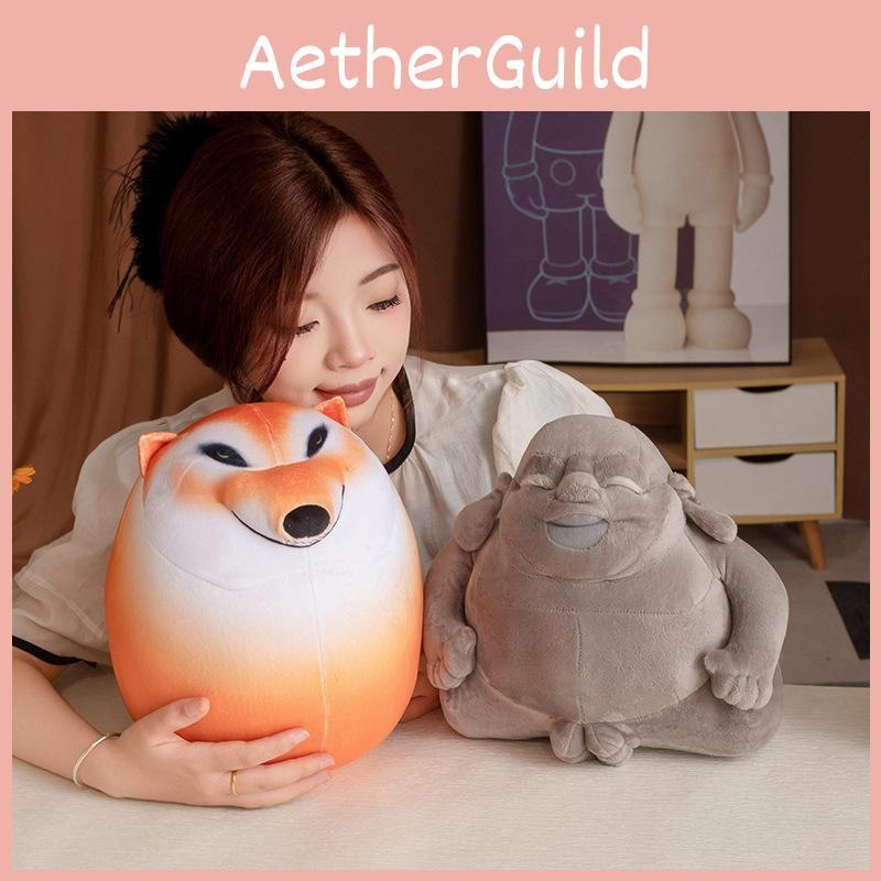 Dog Buddha Creative Head Plush Doll Pillow For Room Decoration Gifts And