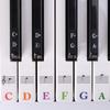 Colorful Piano Keyboard Stickers for 88-Keys - Ideal for Children's Electronic Keyboards