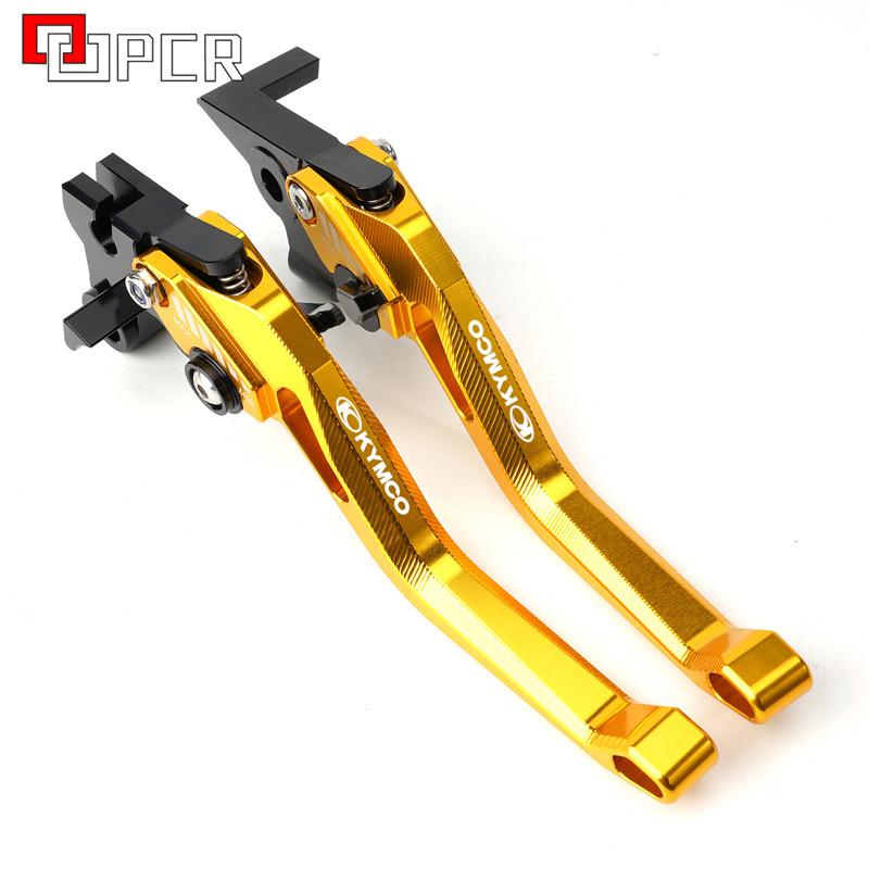 

LOGO KYMCO Motorcycle Adjustable Brake Clutch Levers For KYMCO DownTown DT 125 200 300 350 XCITING 250 300 350 400 S 500 K-XCT золотой
