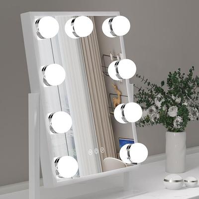 LED HD Zrcadlo na líčení se světly - Chytré dotykové stolní zrcadlo na make-up
