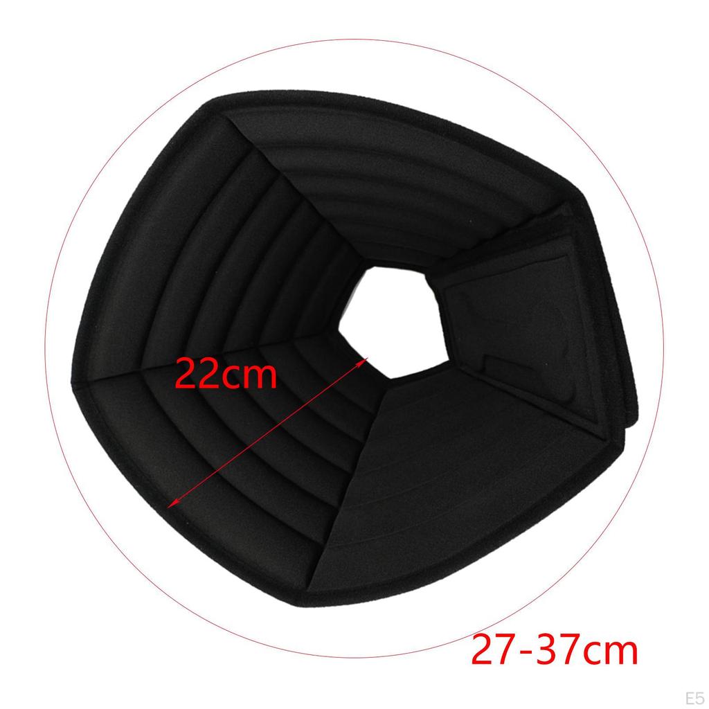 Dog Cone Collars Foldable Prevent Biting Scratching Neck Adjustable Protective