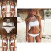Premium Quality Summer Women Sexy Swimwear Crochet Crop Bikini With Padded Design