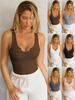 2025 Summer Women's Slim Knit Vest: European & American Trendy Base Layer Top