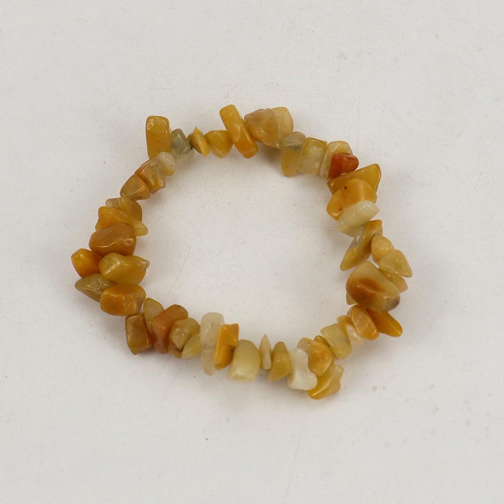 Handmade Beaded Natural Crystal Crushed Stone Bracelet B54