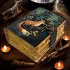 Fox Leather Grimoire Journal: Vintage Book of Shadows, Deckle Edge Paper