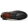 Men's soft leather casual outdoor shoes, waterproof and breathable adult anti-skid shoes, fashionable men's low top sanded leath