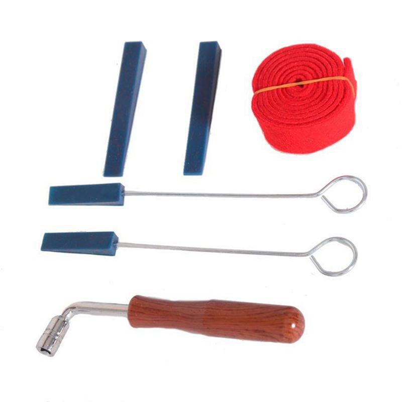 Professionelles Tragbares Hebel Jujube Klavierstimmgerät Stimmgerät Dämpfer-Set Werkzeuge und Koffer Klavierstimmhebel Werkzeugsatz Dämpferhammer DIY-Set