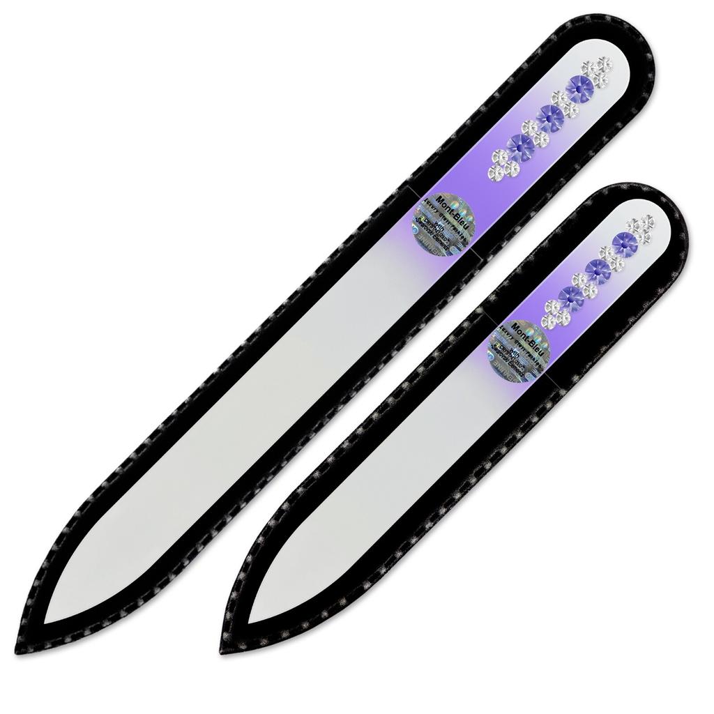 2-piece Set with Hand Decorated Crystal Nail Files ORC-MS