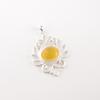 Yellow Cat's Eye Gemstone 925 Stamped Silver Jewelry Handcrafted Women Pendant CP-1-42