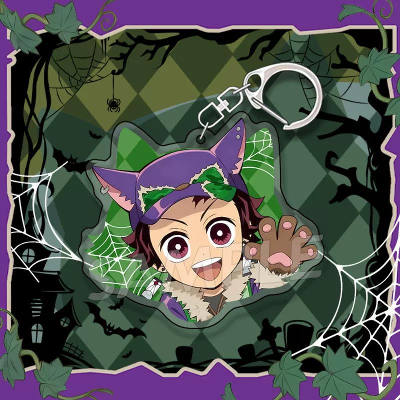 

Брелок Підвіска Аніме Клинок, що розсікає демонів Kimetsu No Yaiba Камадо Тандзіро Двосторонній HD Підвіска на сумку Подарунок для фанатів Косплей Реквізит Ювелірний подарунок S