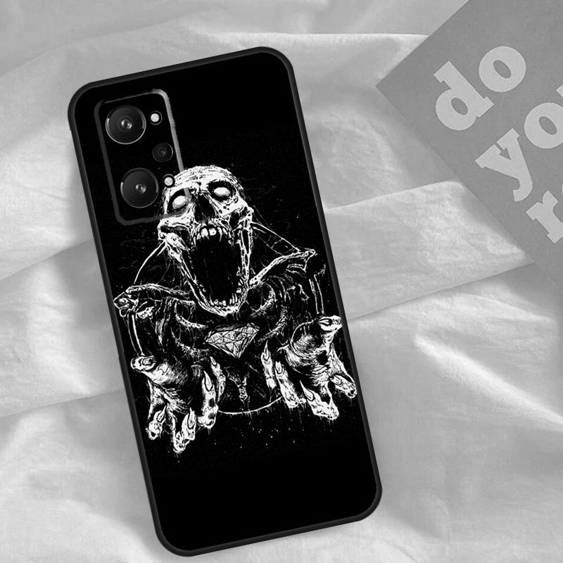 Gothic Fashion Skull For Realme C30 C31 C33 C35 C55 C21Y GT Neo 5 3T 2T OnePlus 11 10 9 Pro Nord CE 3 2 Lite Case