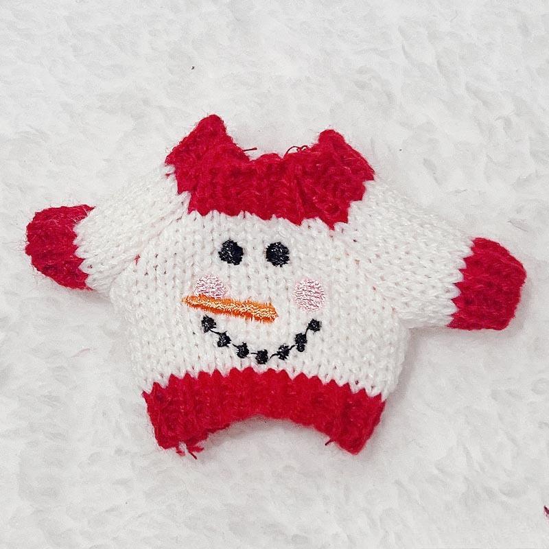 17Cm Generation and Second Generation Christmas Clothes Blind Box Macaron Pendant Sweater Hat Set