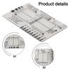 1/2pcs Ecg 7 Step Ruler 7 Step Scale Portable Transparent 7step Ruler Measurement Tool For Ecg Interpretation