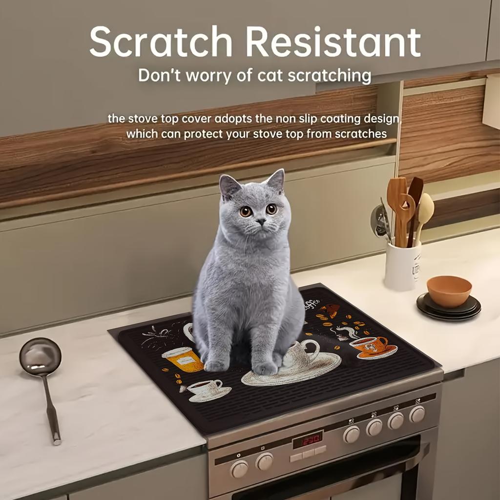 1Pcs Rubber Drying Mat With Retro Coffee Tableware For Coffee Shop Restaurant Kitchen Carpet Tableware Durable Diatom Mud Table Mat Pet Mat Coffeeware