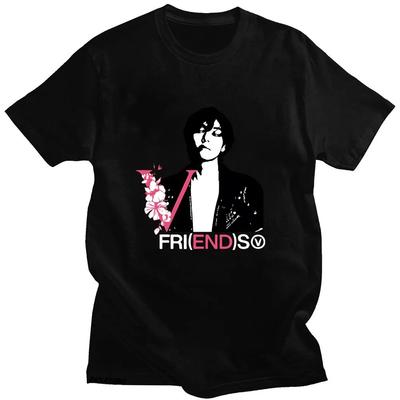 2026 Weicher Taehyung Fr(Ende)s T-Shirts Koreanische Mode Sommer Damen T-Shirt Grafikdruck T-Shirts Baumwolle Kurzarm Mädchen T-Shirts