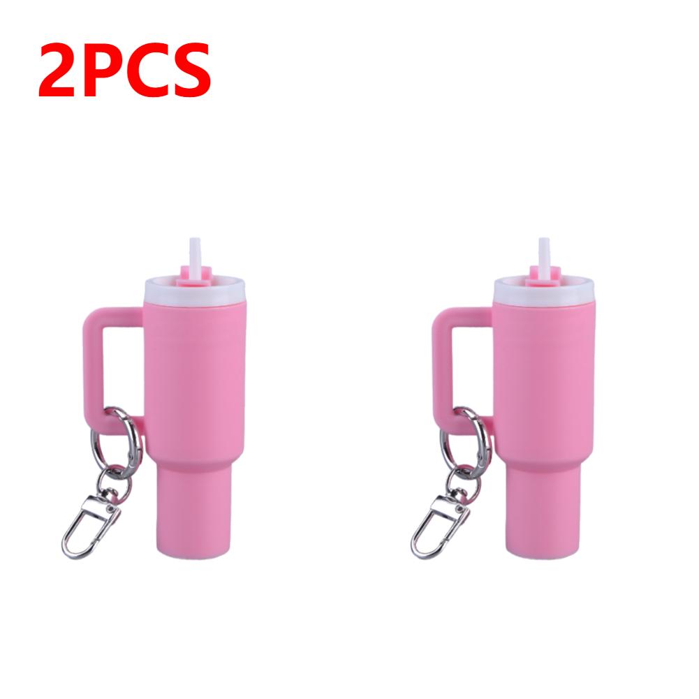 Mini Cup Keychain Mini Tumbler Keychain Cute Tumbler Key Ring Handbag Charms Key Ring Mini Keychain Pendant for Handbag Decor