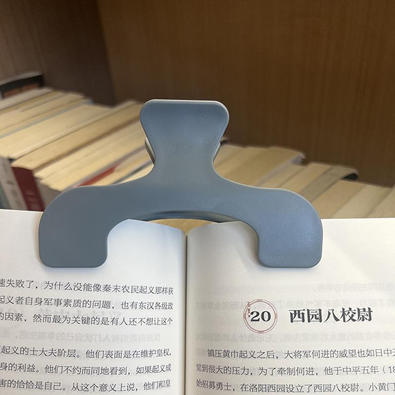 Simple Fixed Book Clips Frosted Transparent Page Holder For Reading Tool Memo Clip Kawaii Desk Accessories Practical Note Holder