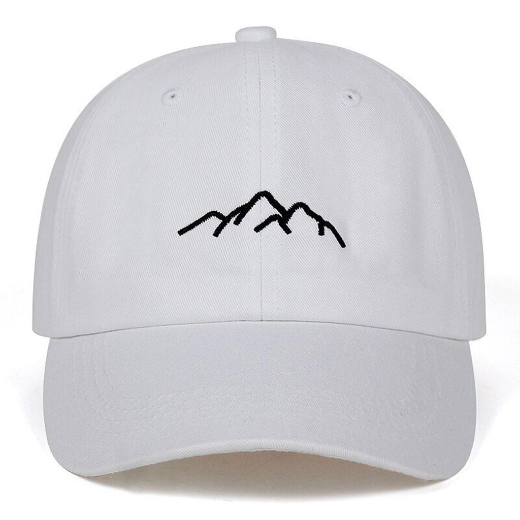 Unisex Simple Mountains Embroidery Baseball Caps Spring and Autumn Outdoor Adjustable Casual Hats Sunscreen Hat