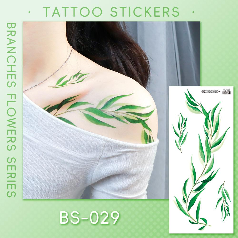 Ricalon Halloween Vein & Lightning Flame Tattoo Stickers, Waterproof & Sweatproof