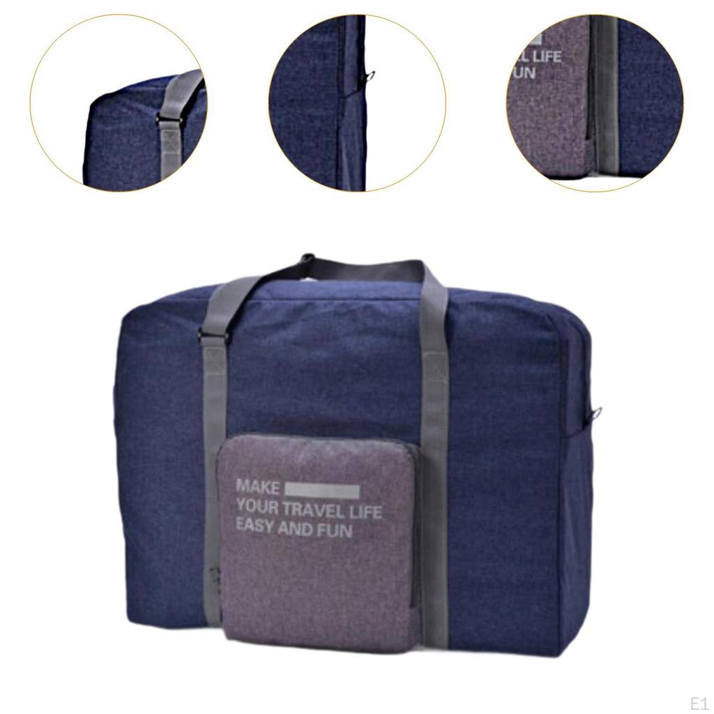 Foldable Travel Storage Bag Shoulder Versatile Water Resistant Suitcase Luggage Packing