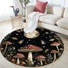 Forest Pattern Round rug,Carpet Rug for Living Room Bedroom Sofa Playroom Decor,Non-slip Floor Mat,Holiday Gifts and Birthday Gifts