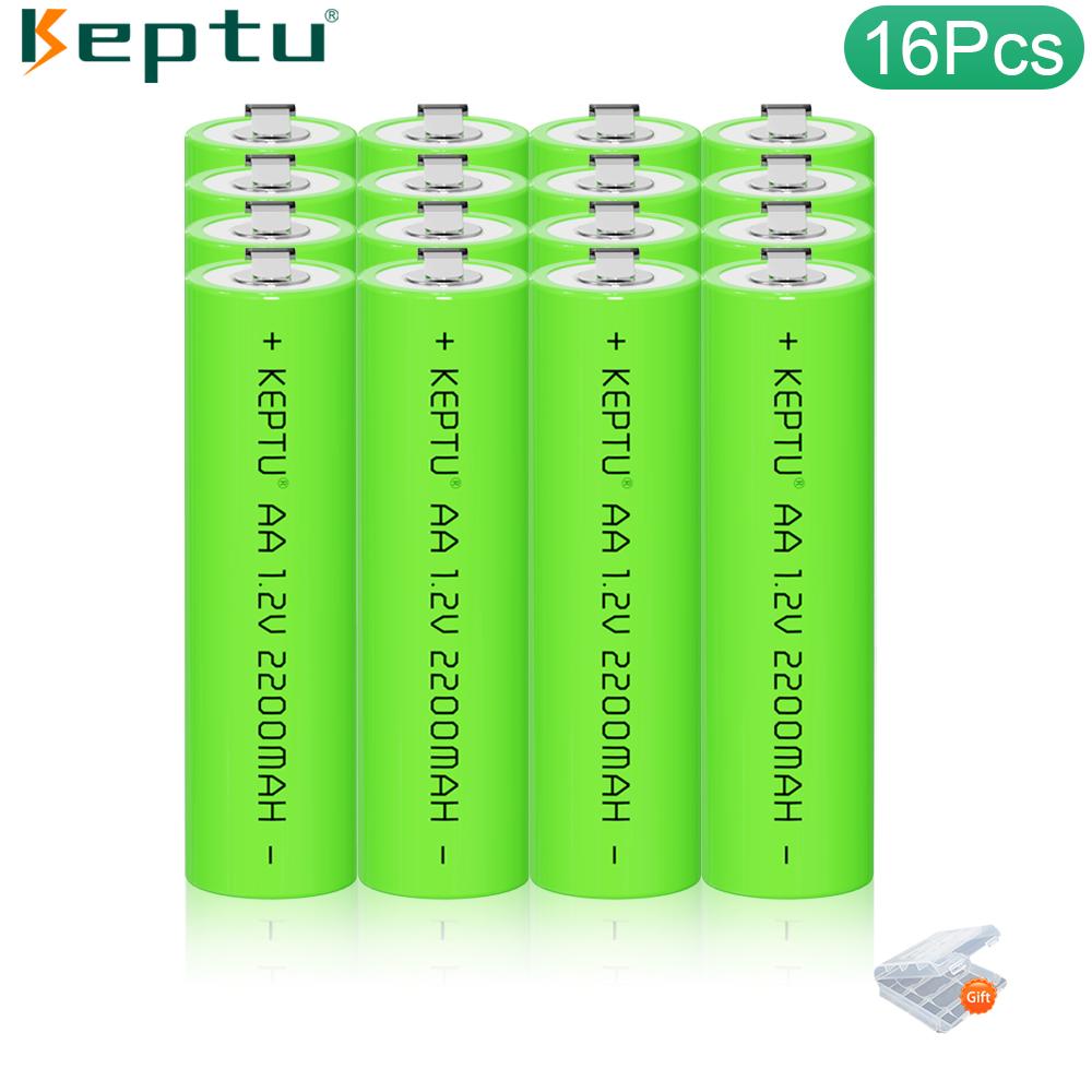 AA Rechargeable Battery 1.2V Ni-MH 2200mAh with Welding Tabs, for Electric Shavers & Toothbrushes
