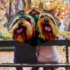 Fantasia Yorkshire Terrier, ombrello pieghevole automatico, design portatile e pieghevole, 8 stecche, un regalo di Natale o di compleanno.
