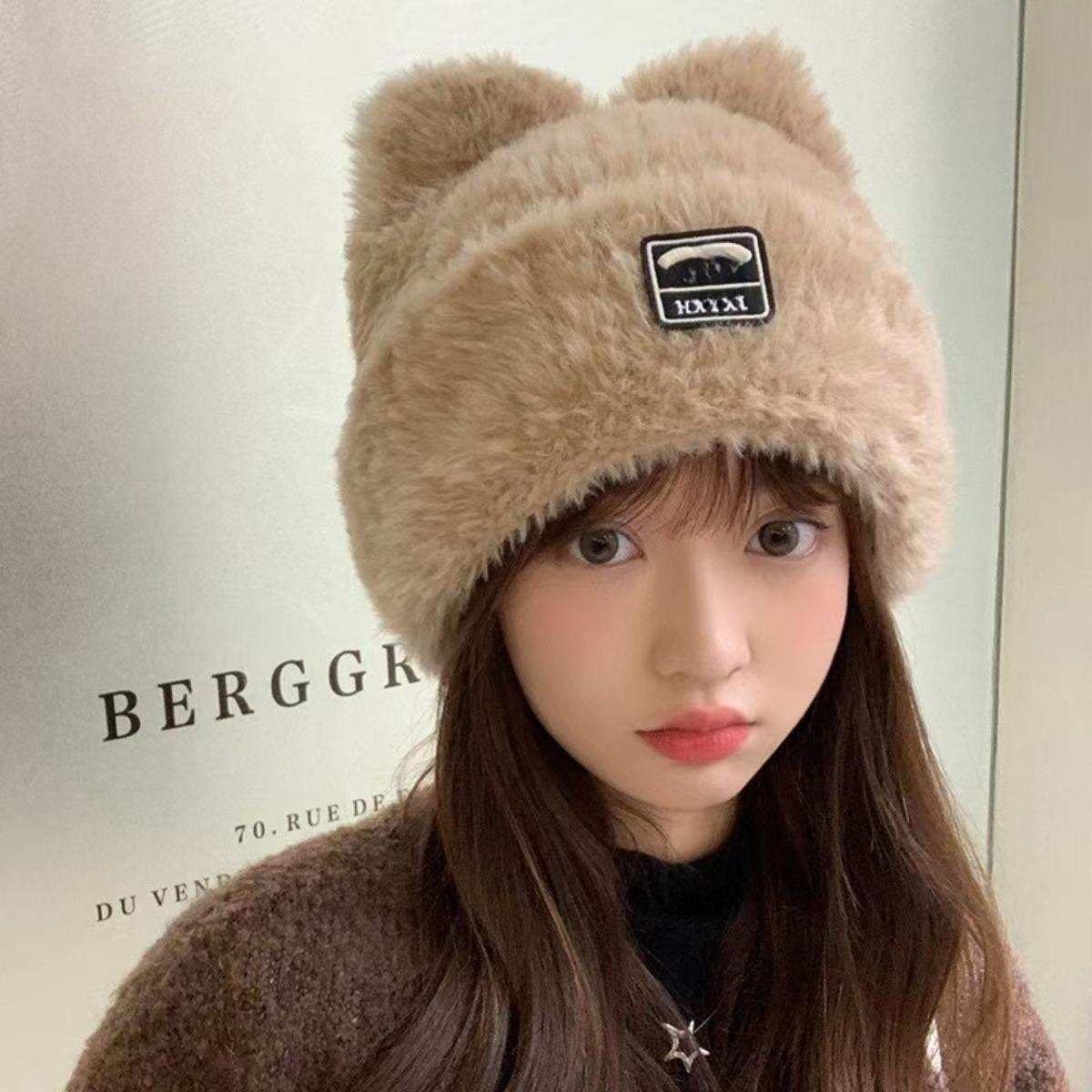 

Плюшевая шапка, Шапка с защитой ушей, Теплая шапка, Шапка рыбака, Ветрозащитная шапка, Морозостойкая шапка, Большой обхват головы, Носок хаки