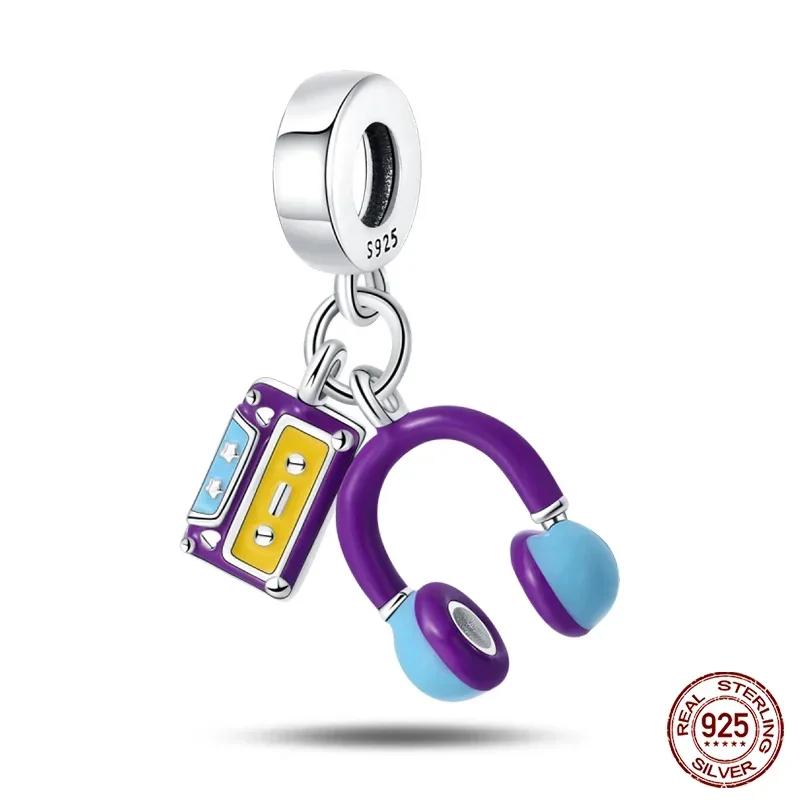 Copper Gamepad Controller Play Games Console Charms Fit Original Beads Bracelet For Women Jewelry Gift Making