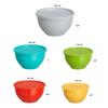 10 Pc Assorted Plastic Mixing Bowl Set with Lids Durable BPA Free Dishwasher Safe Ideal Kitchen Cooking Baking Salad