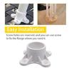 6 Stück UV-beständige PVC-Flanschfittings Starke Rohrverbinder-Set zur Befestigung von Regalen & Stabilisierung von Tischbeinen Einfach