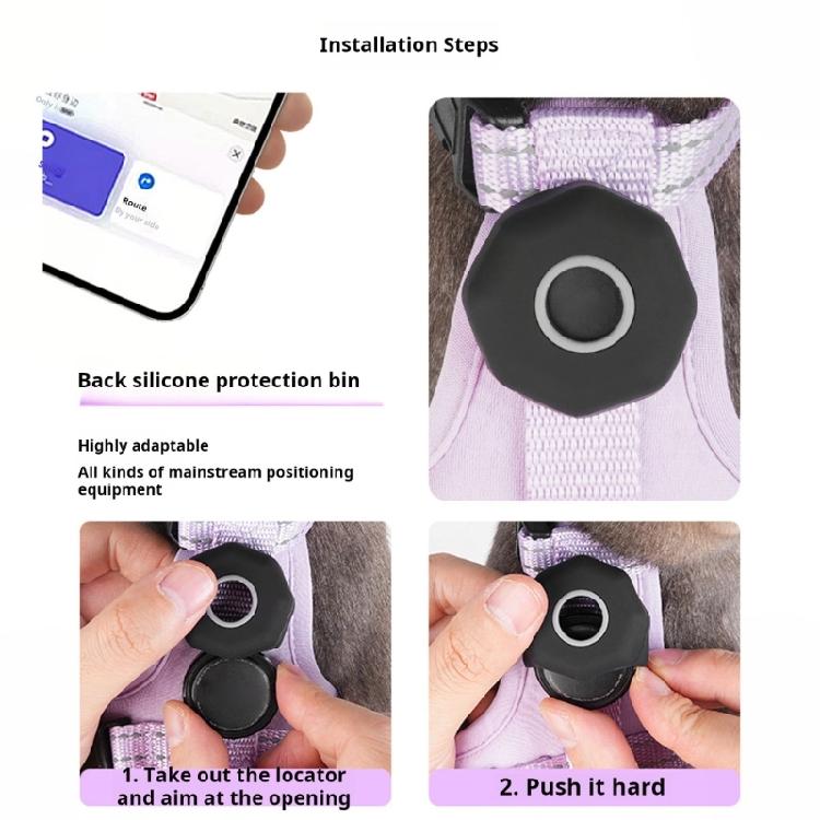 Cats Harness Vest with Tracking Device Holder Training Harnesses Strong Vest for Large Dogs